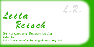 leila reisch business card
